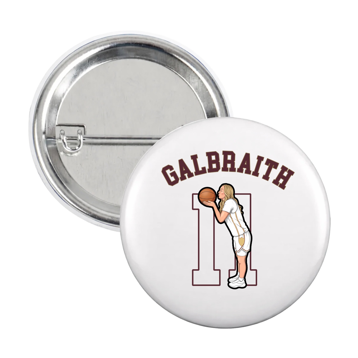 Game Day Button — Shirsey Arch in White