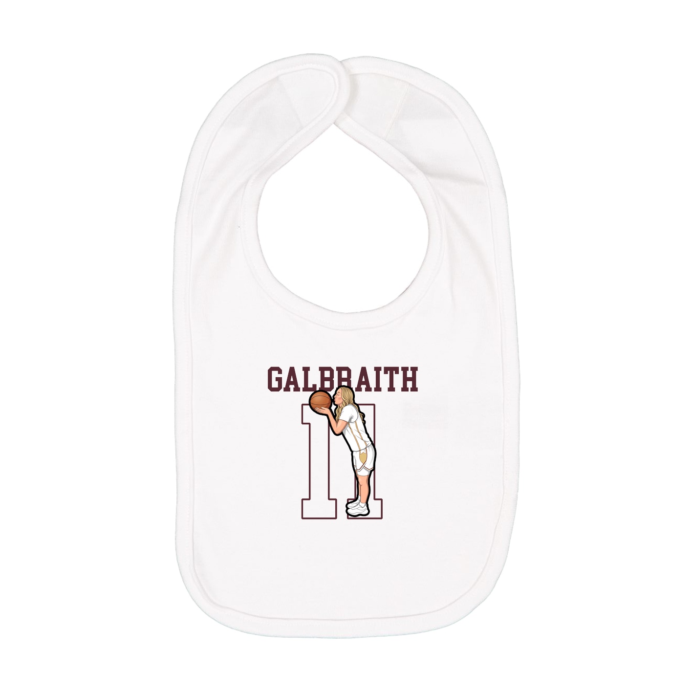Infant Bib — Shirsey in White