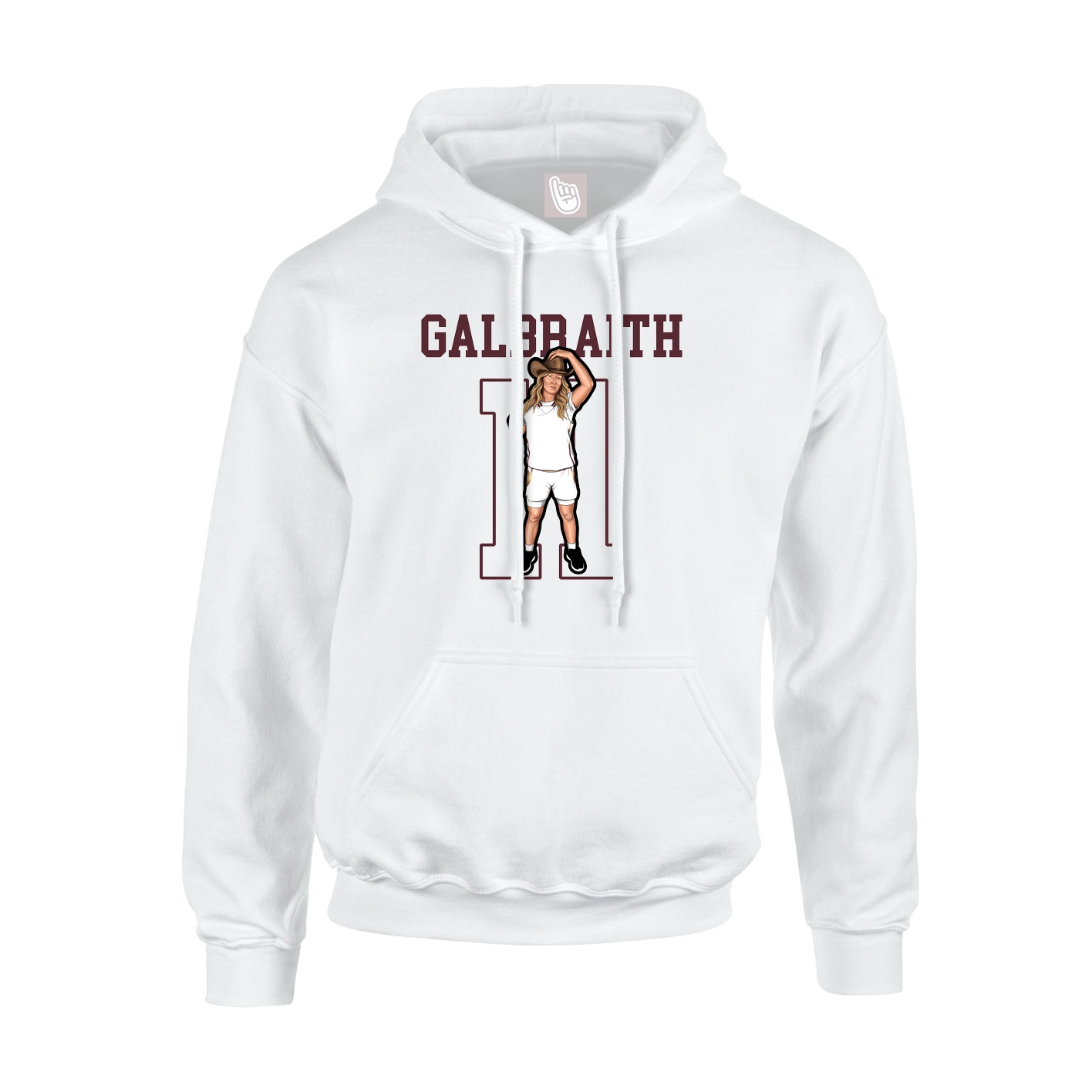 Hoodie — Shirsey in White