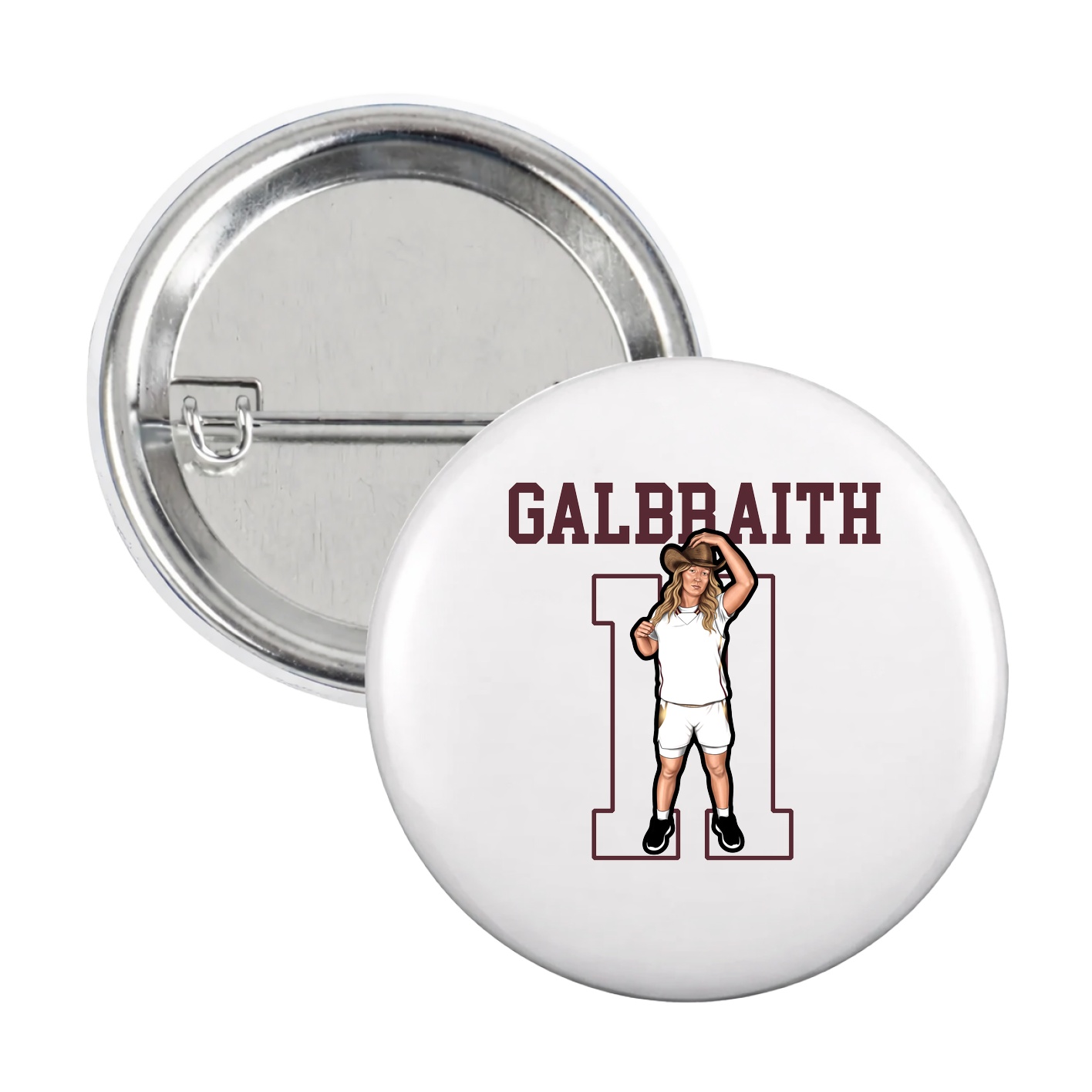 Game Day Button — Shirsey in White