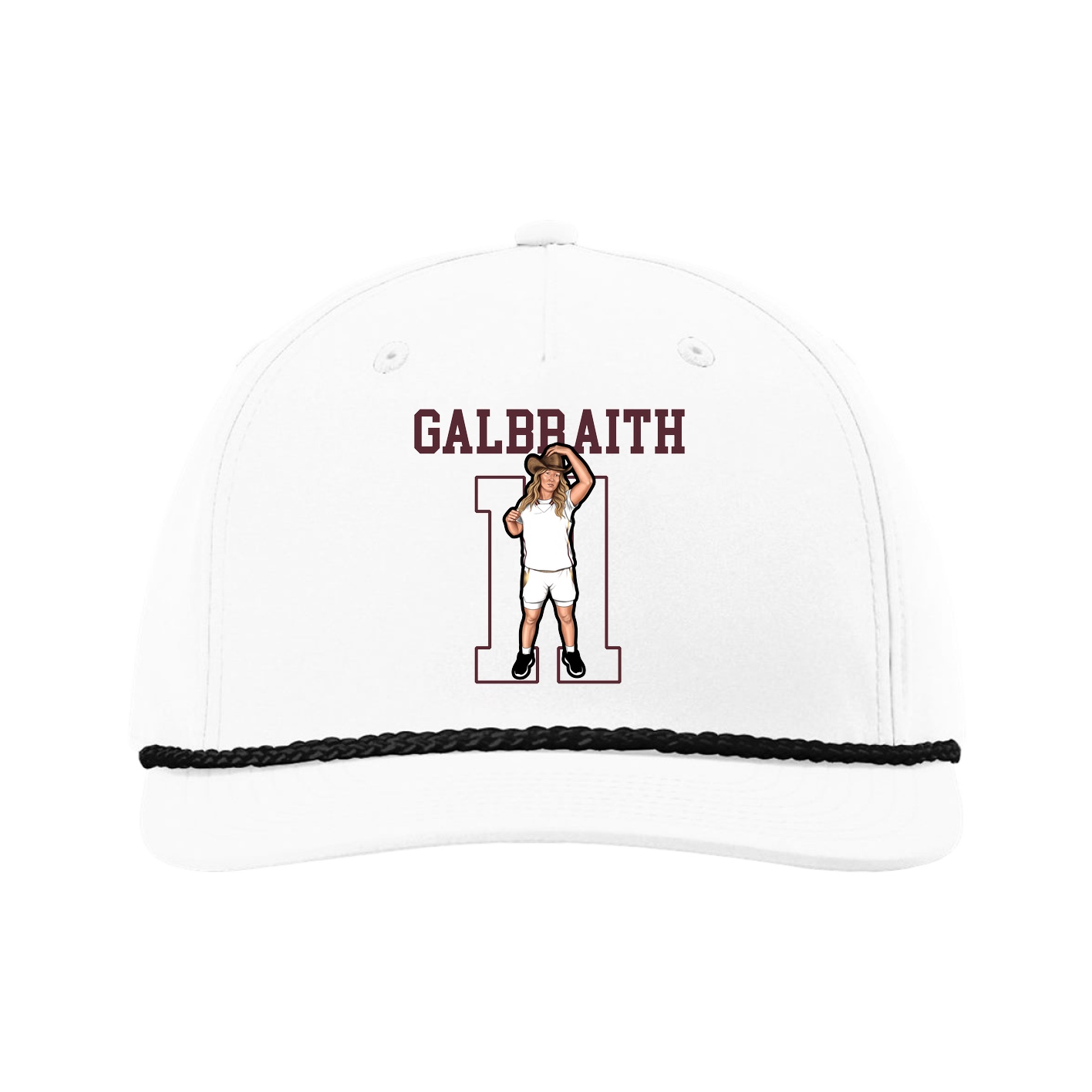 Five-Panel Classic Rope Cap — Shirsey in White