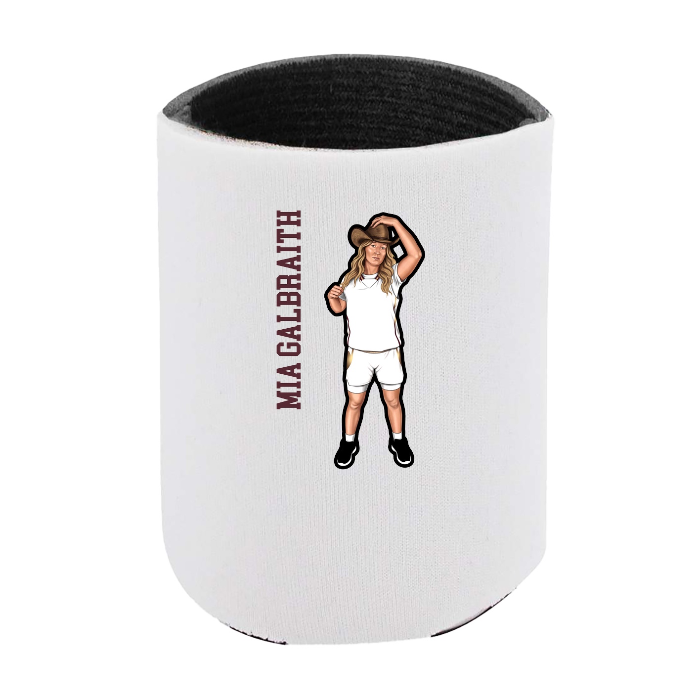 Can Holder — Name Vertical in White