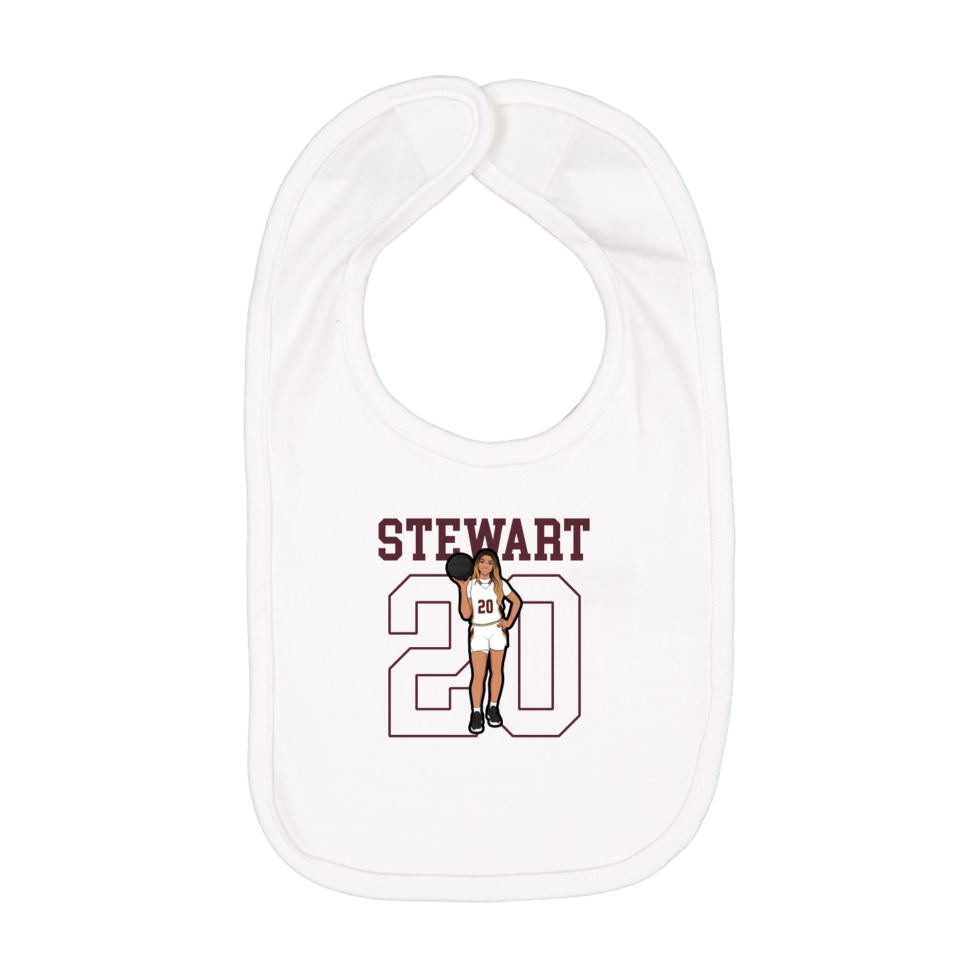 Infant Bib — Shirsey in White