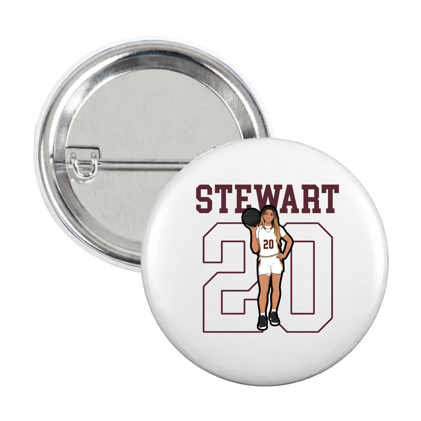 Game Day Button — Shirsey in White