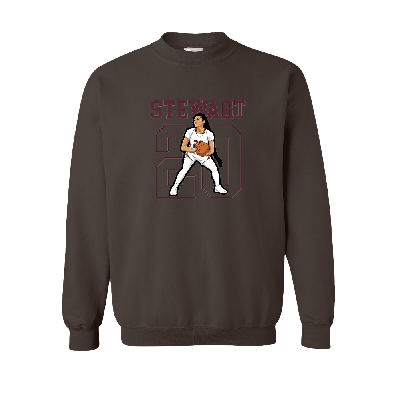 Fleece Crew — Shirsey in Brown