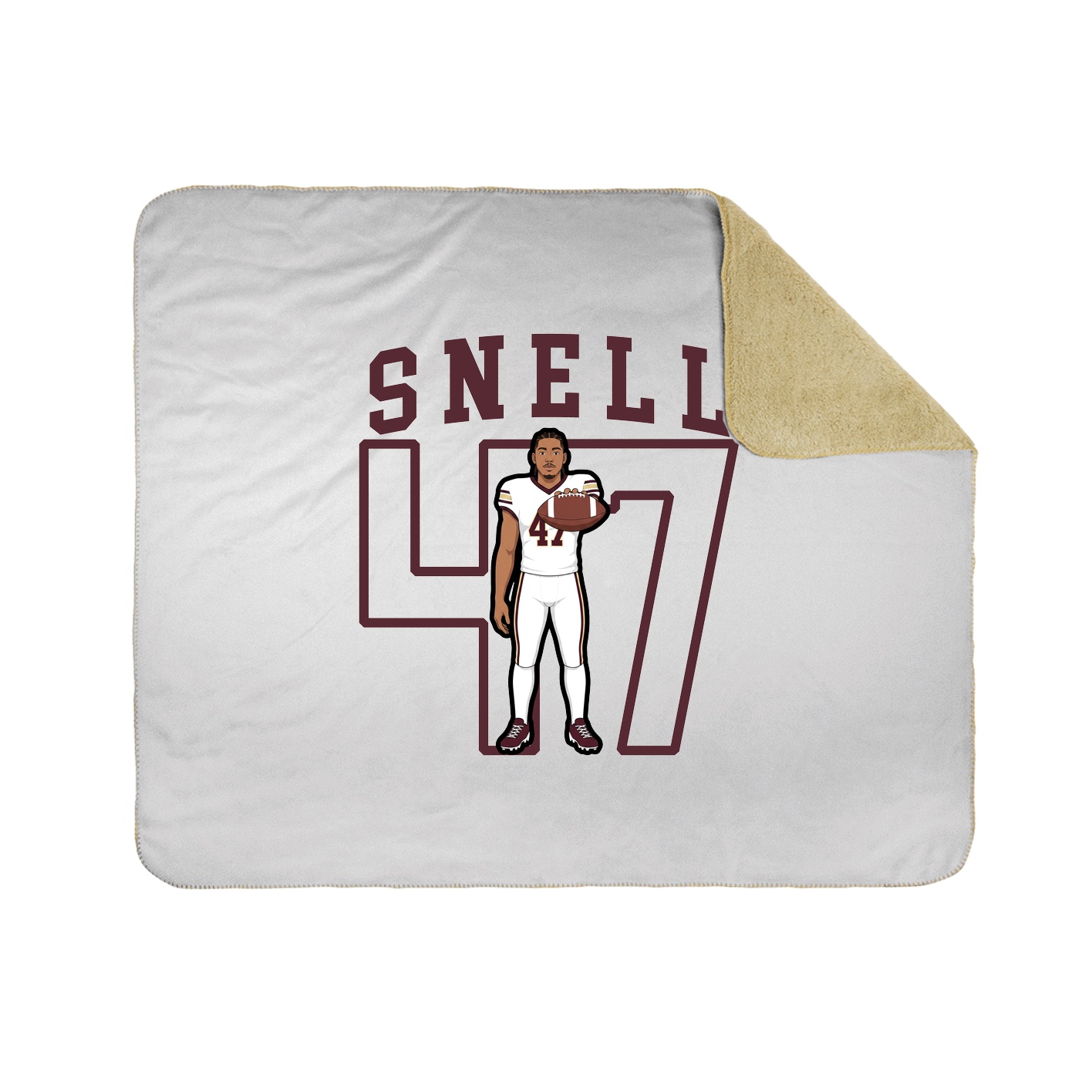 50x60 Sherpa Lined Throw Blanket