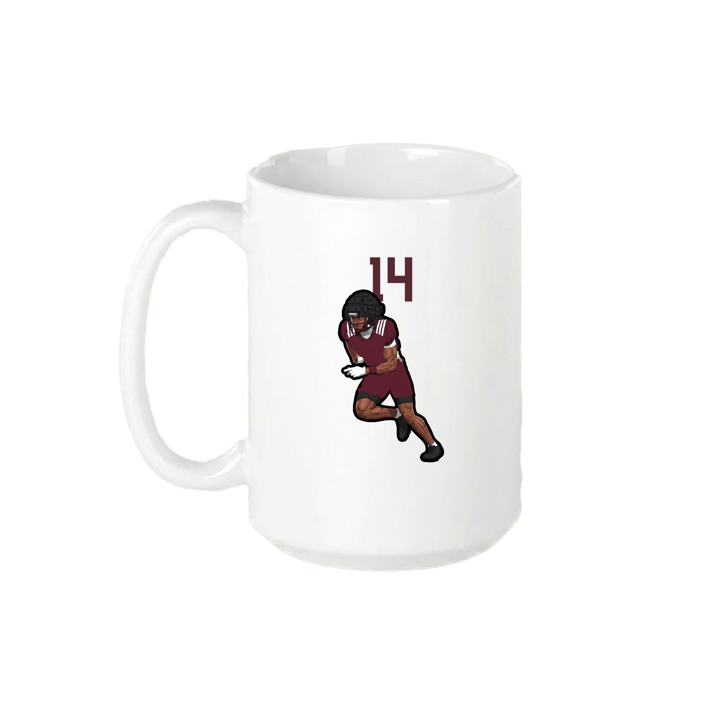 15oz Coffee Mug — Number Top in White