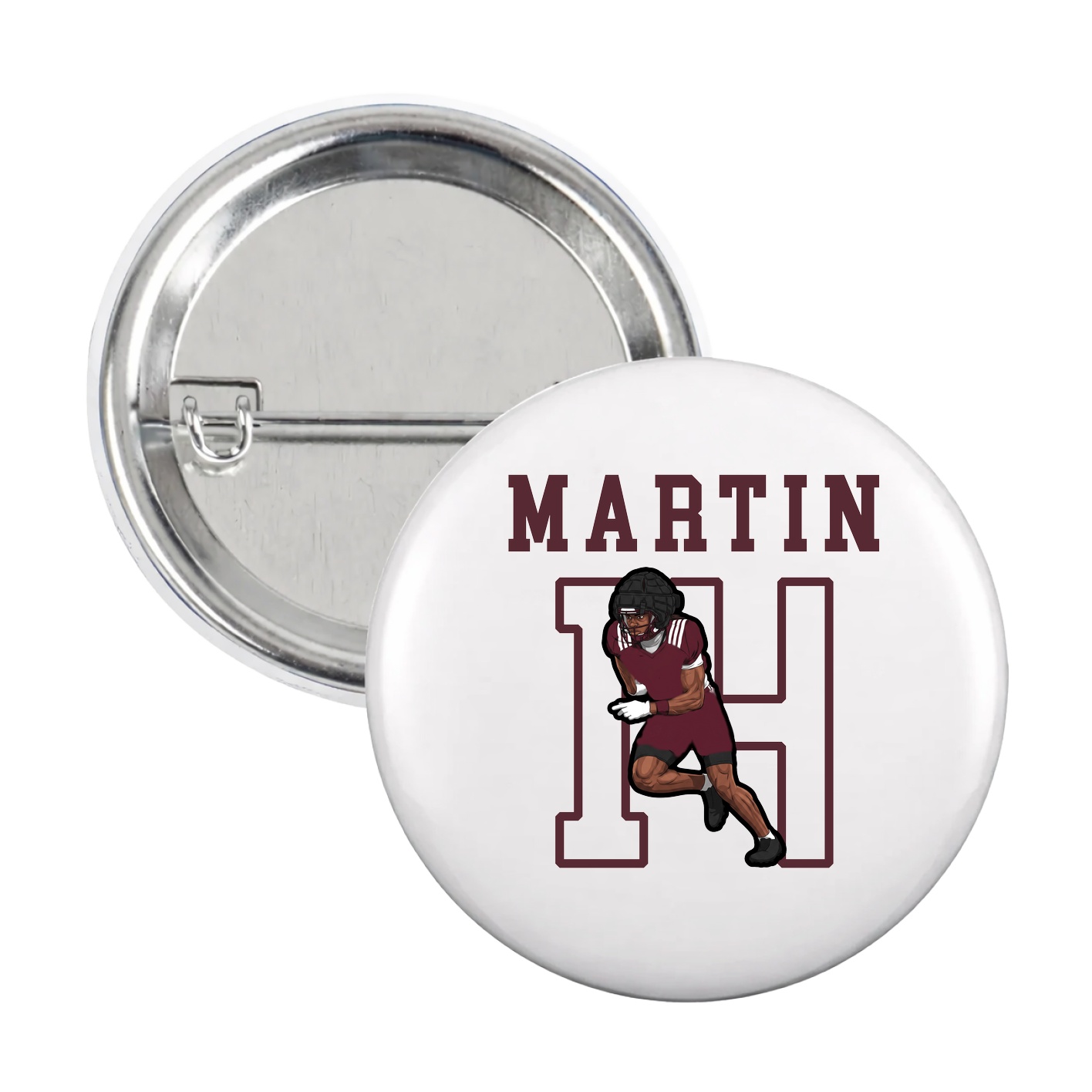 Game Day Button — Shirsey in White