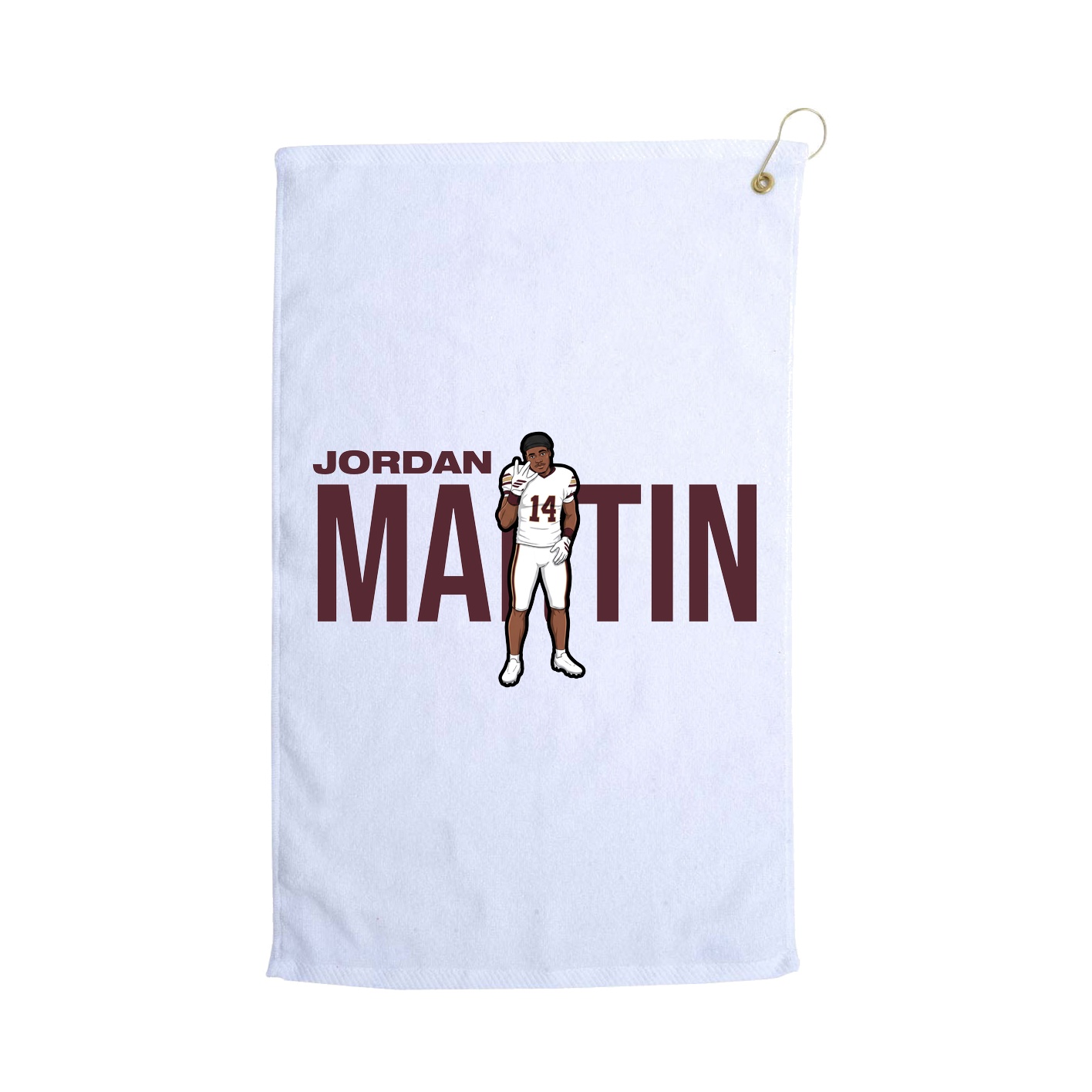 Golf Towel — Player Name in White