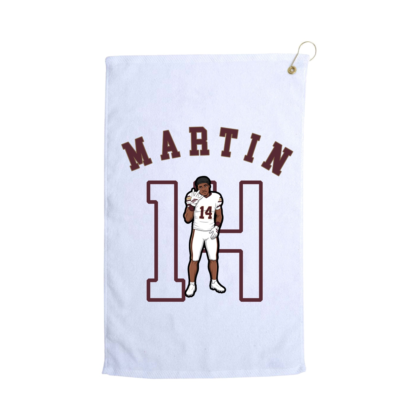 Golf Towel — Shirsey Arch in White