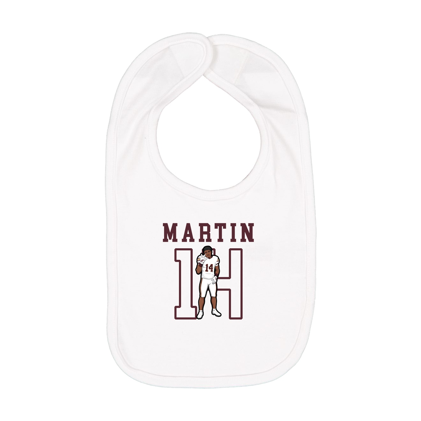 Infant Bib — Shirsey in White
