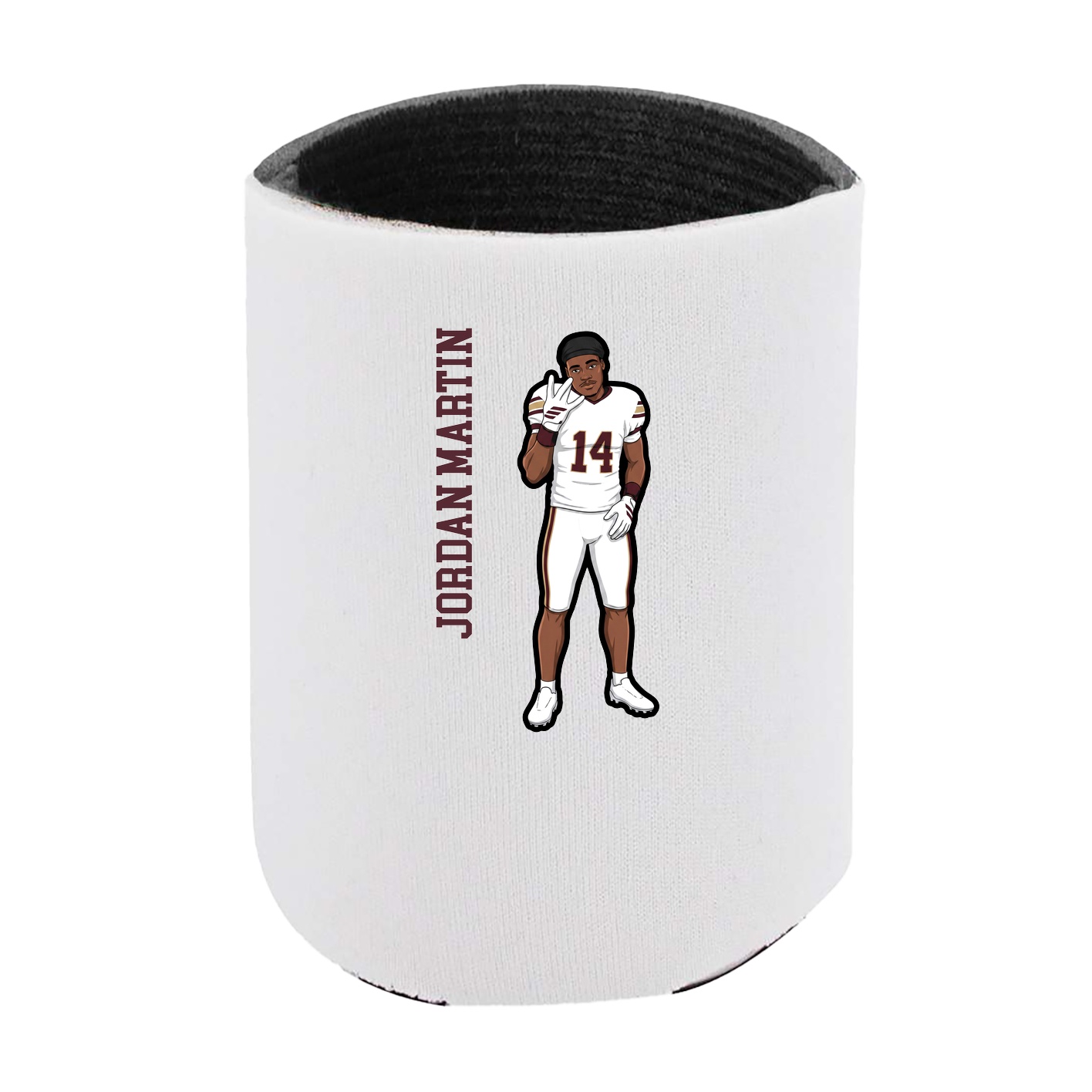 Can Holder — Name Vertical in White