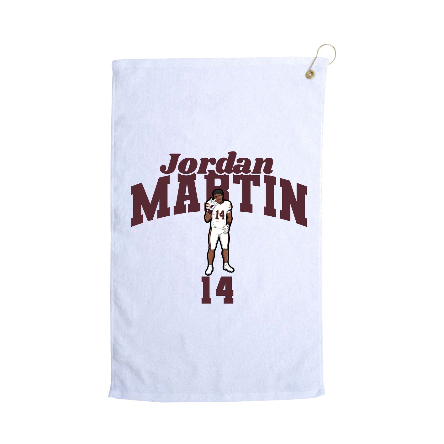 Golf Towel — Signature Arch in White