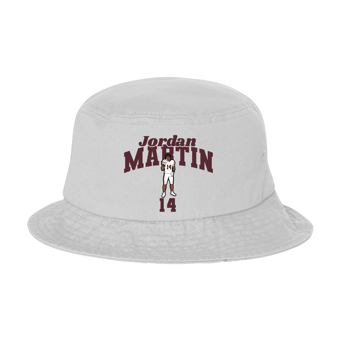 Bucket Cap — Signature Arch in White