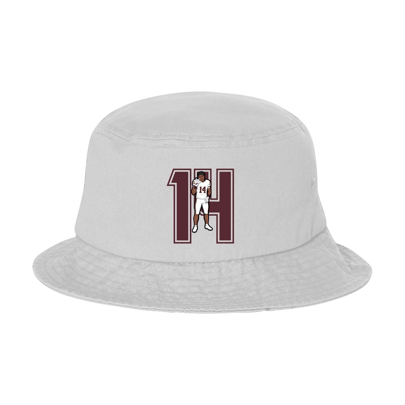 Bucket Cap — Number in White