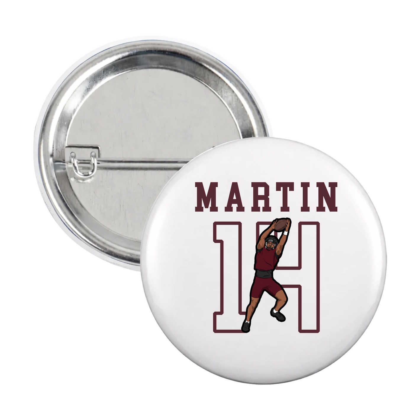 Game Day Button — Shirsey in White