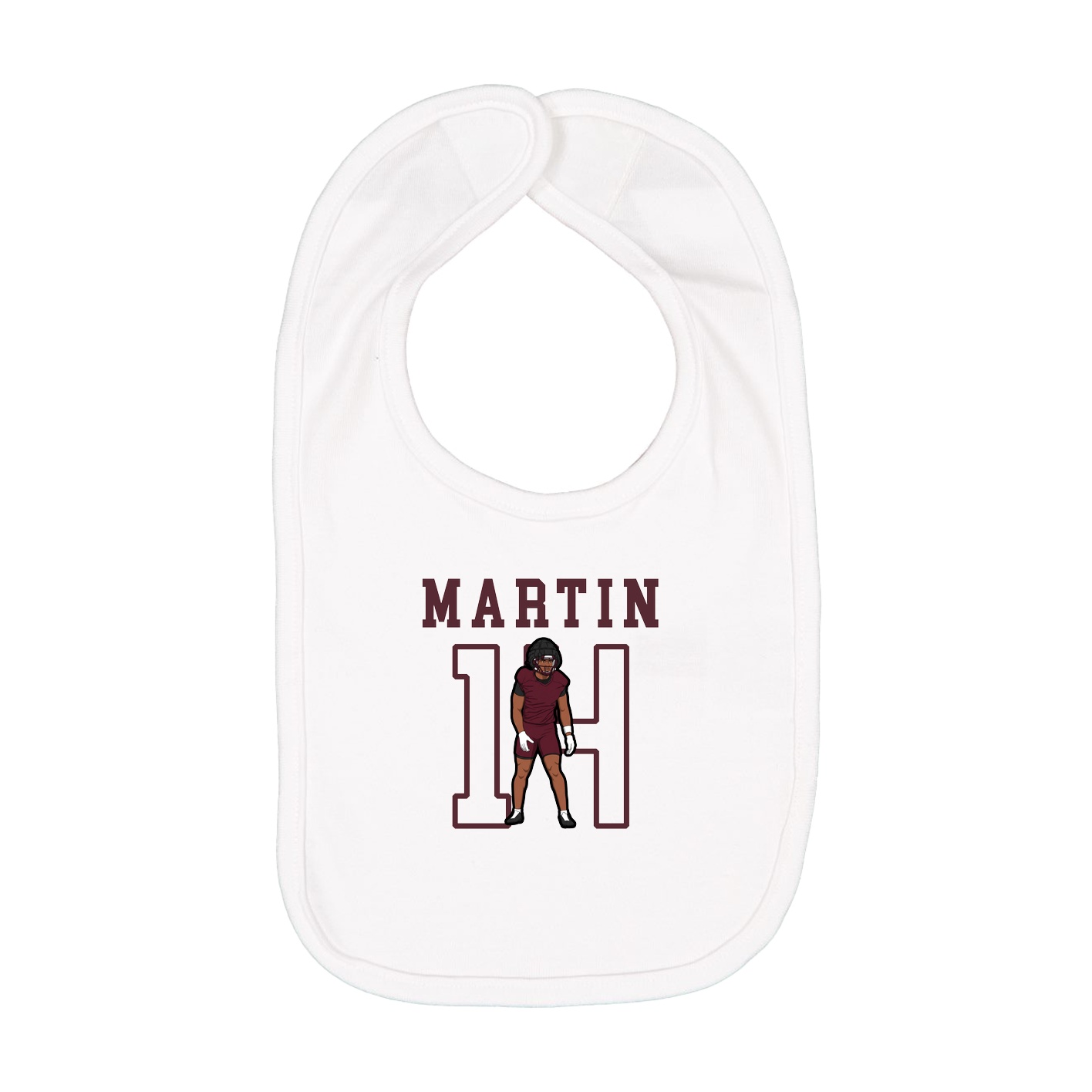 Infant Bib — Shirsey in White