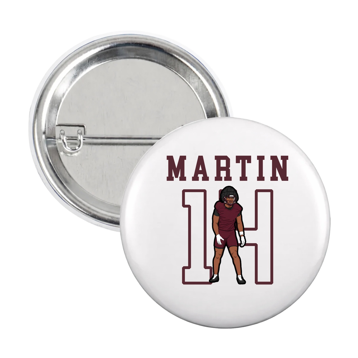 Game Day Button — Shirsey in White