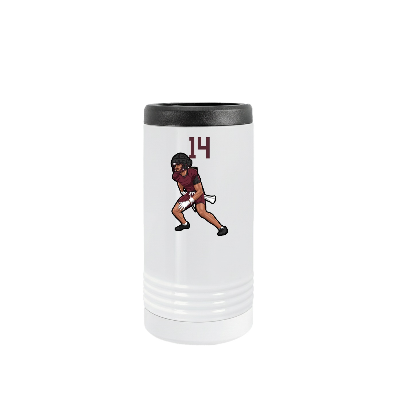 Slim Beverage Holder — Number Top in White
