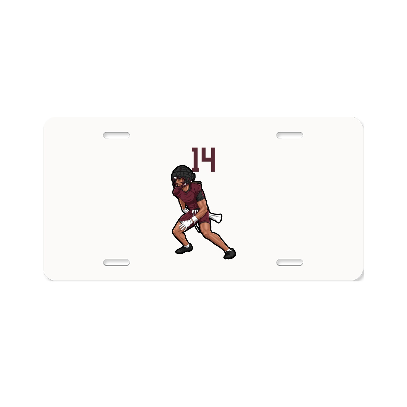 License Plate — Number Top in Classic