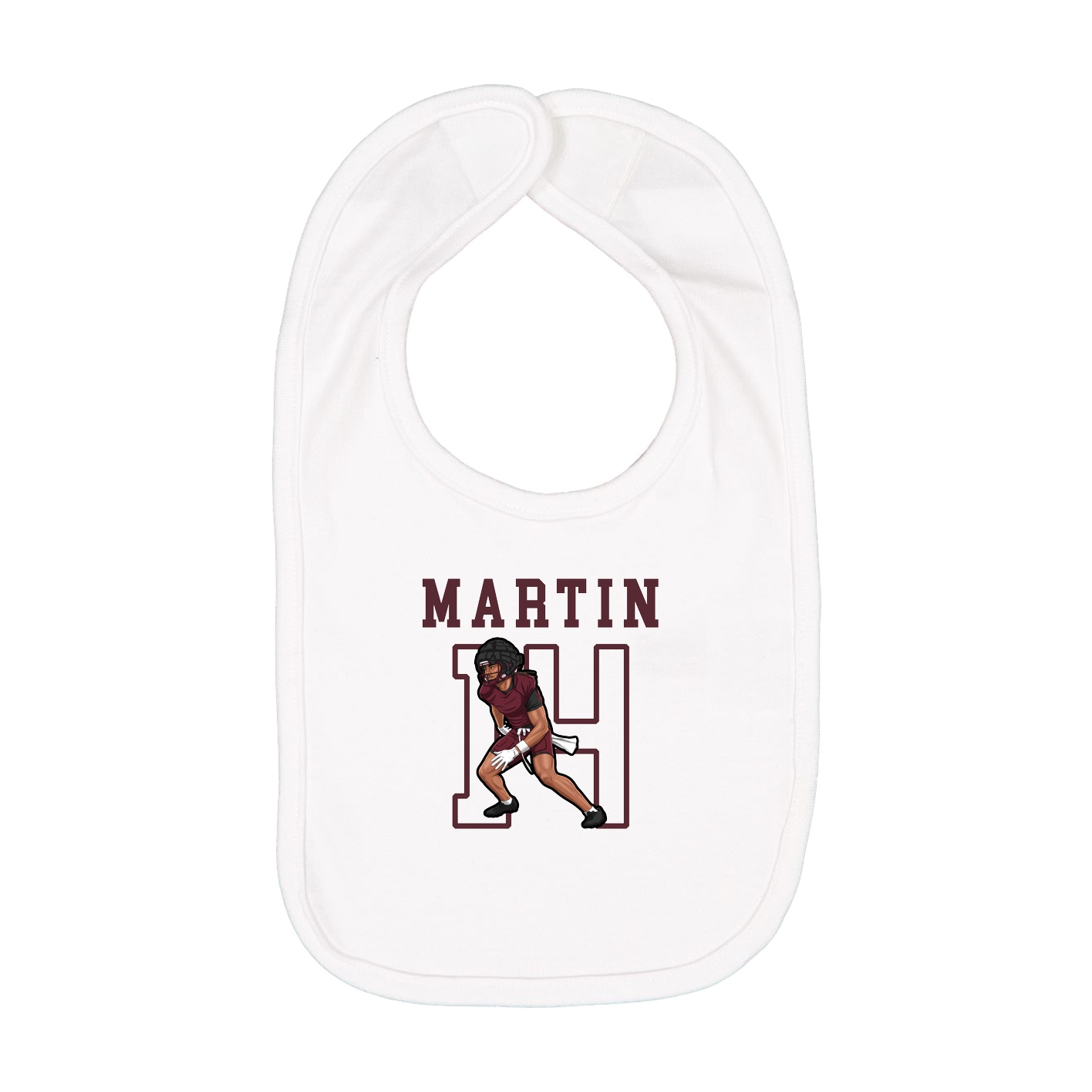Infant Bib — Shirsey in White