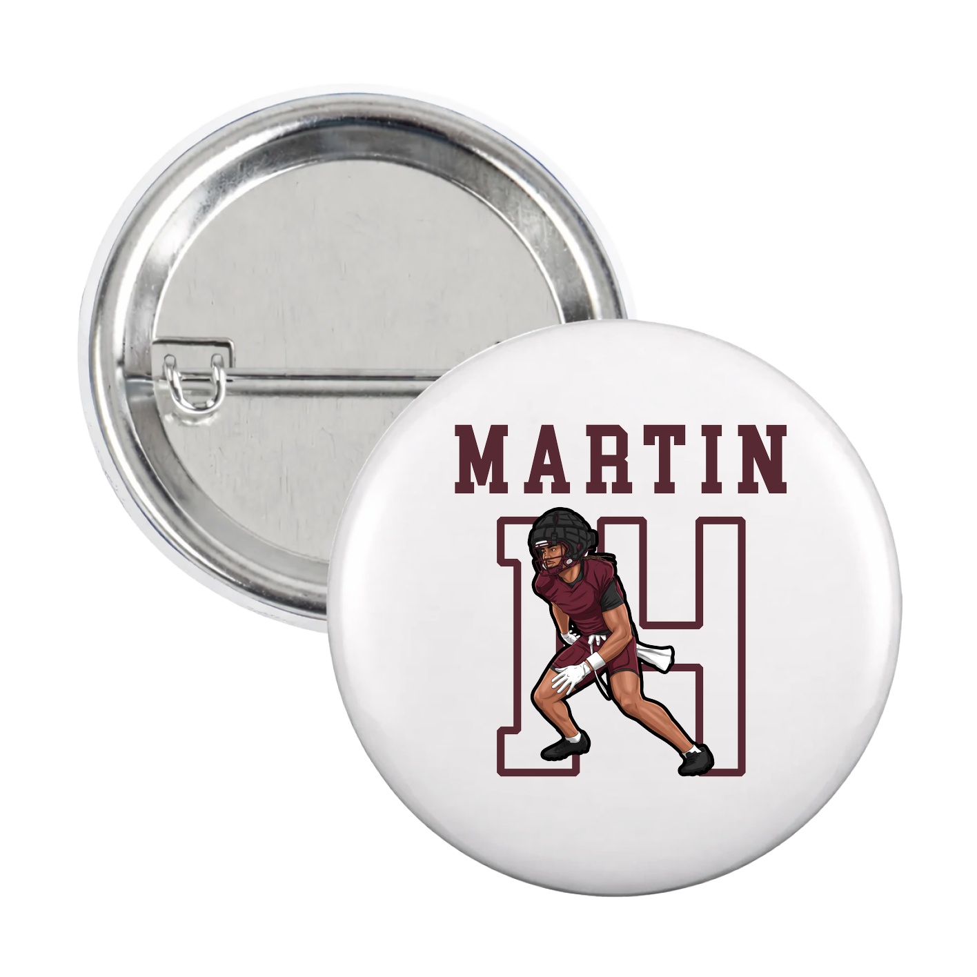Game Day Button — Shirsey in White