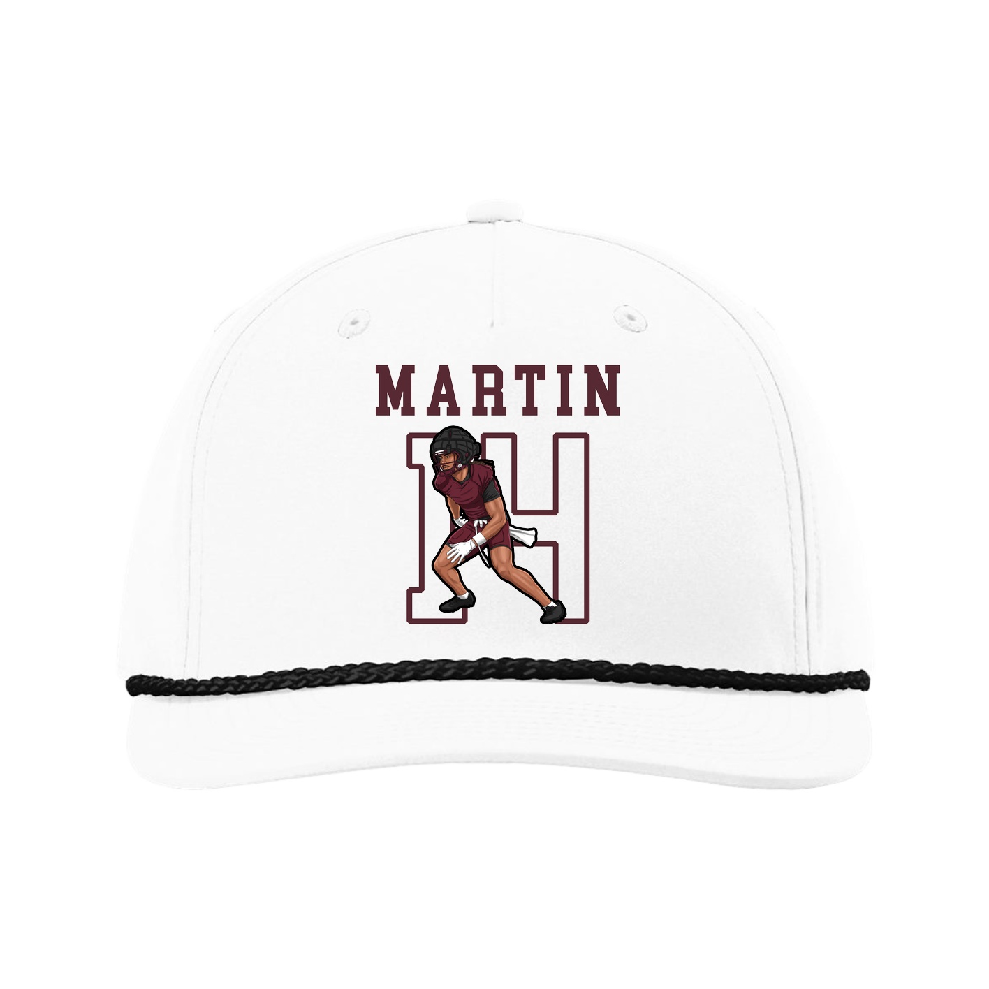 Five-Panel Classic Rope Cap — Shirsey in White