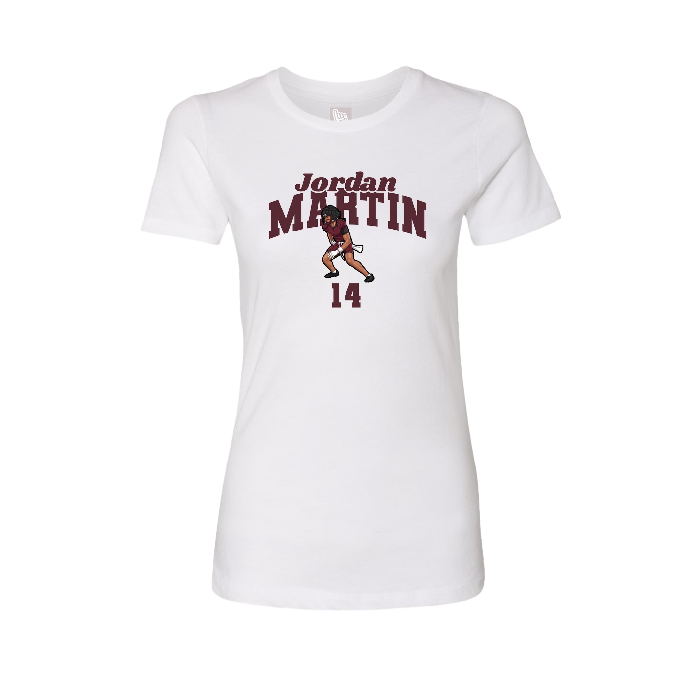 Womens Tee — Signature Arch in White
