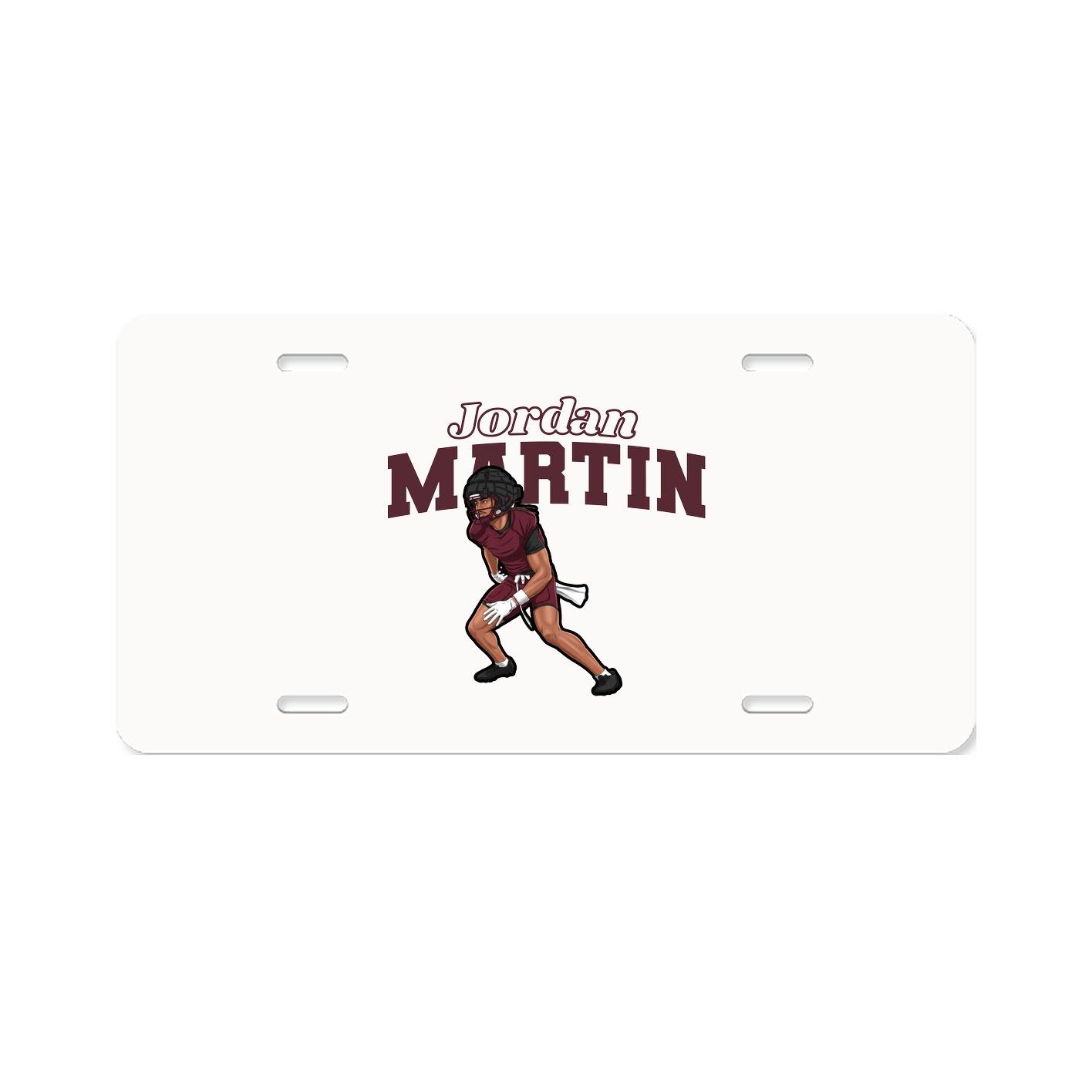 License Plate — Name Arch in Classic