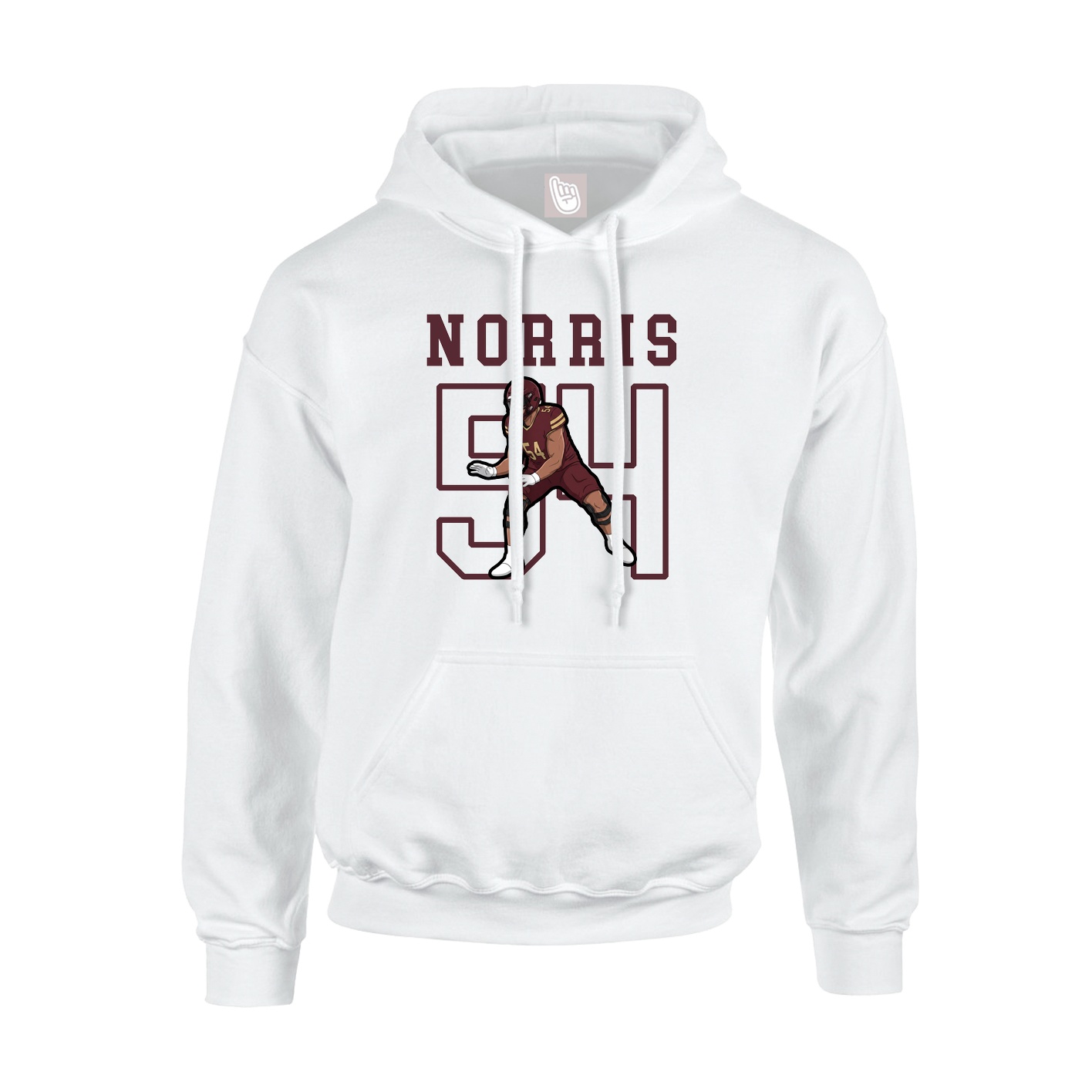 Hoodie — Shirsey in White
