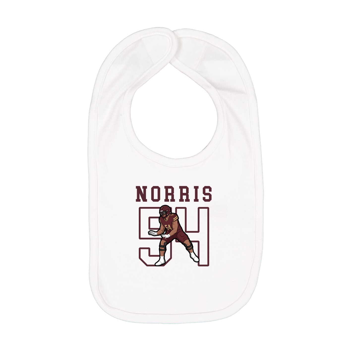 Infant Bib — Shirsey in White