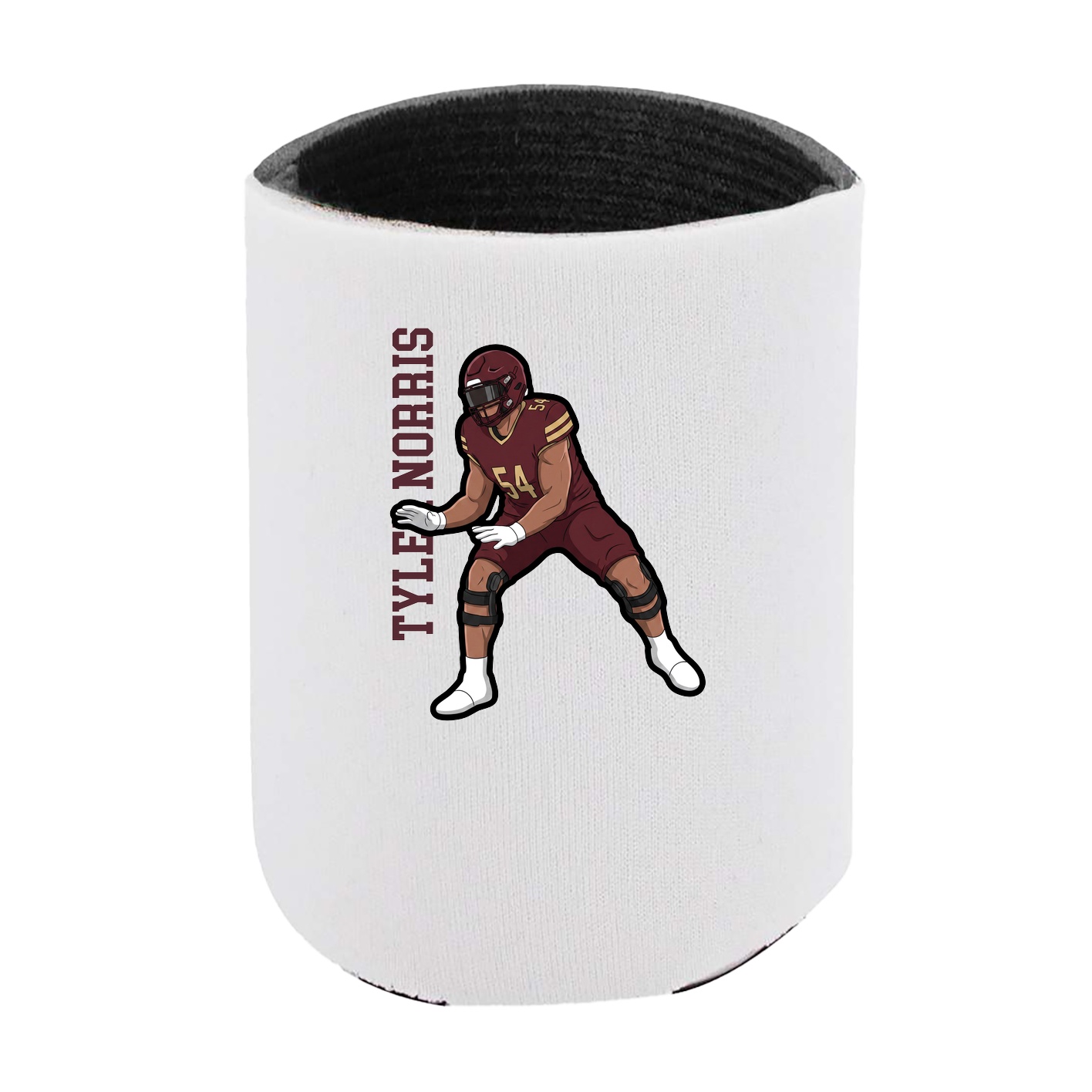 Can Holder — Name Vertical in White