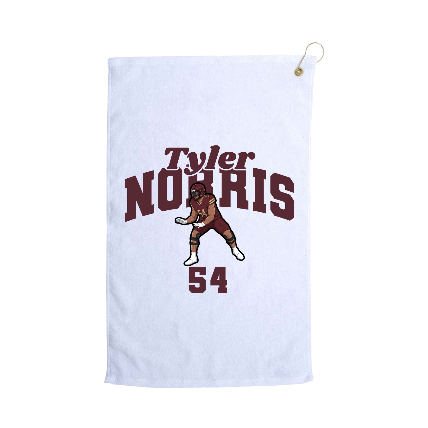 Golf Towel — Signature Arch in White