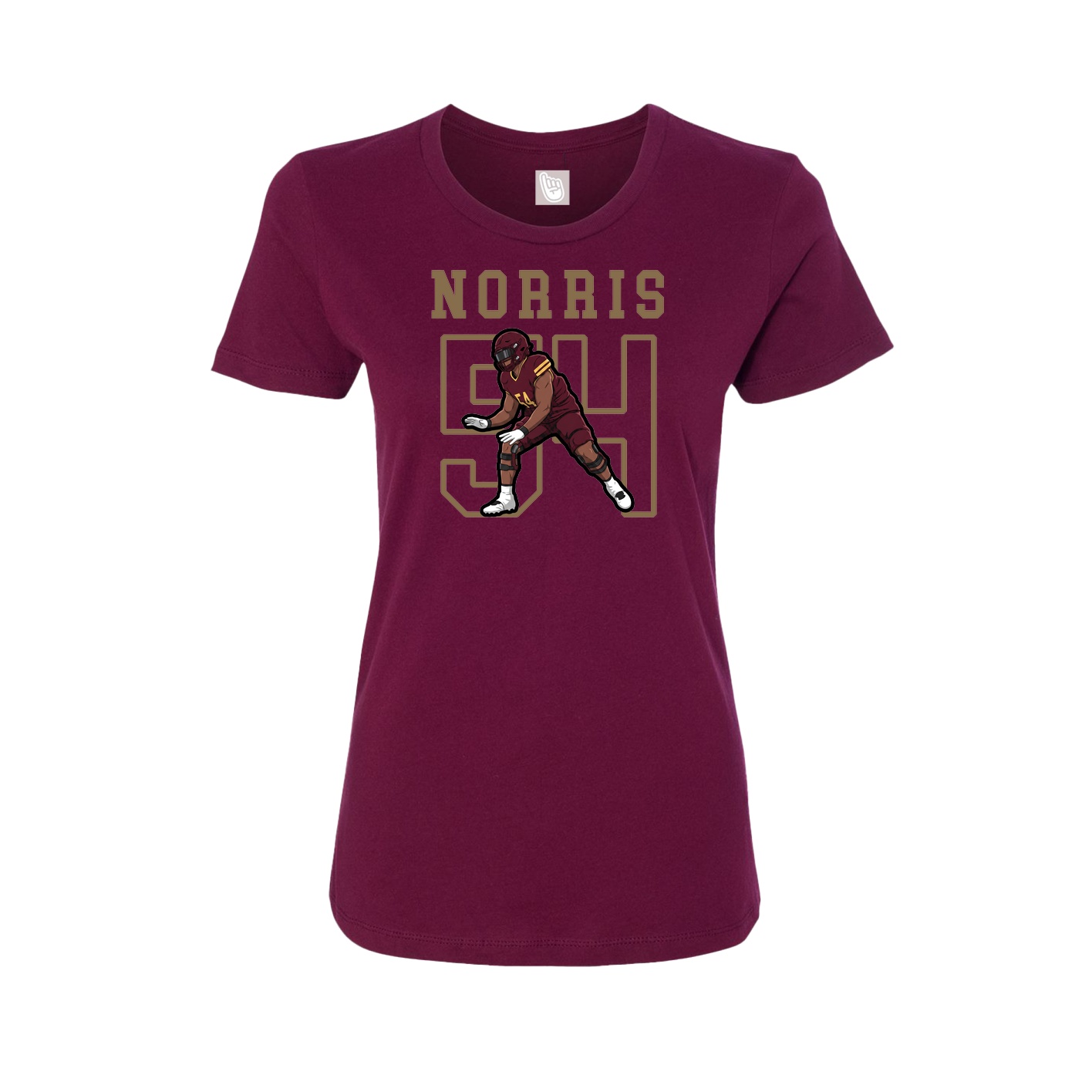 Fitted Women's Tee — Shirsey in Maroon