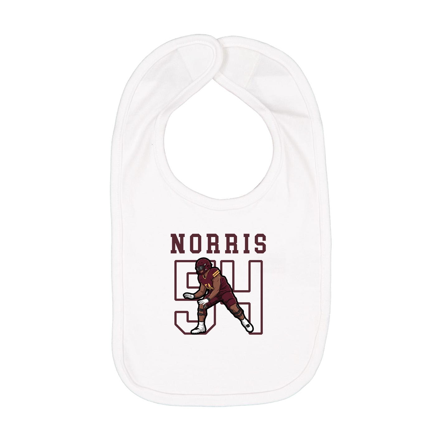 Infant Bib — Shirsey in White
