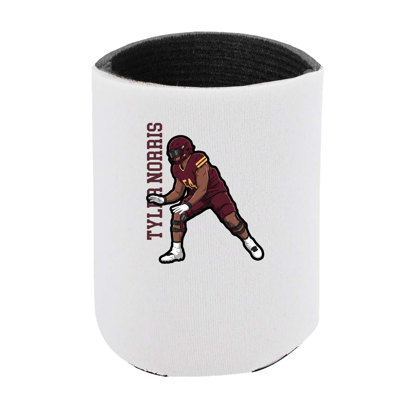 Can Holder — Name Vertical in White
