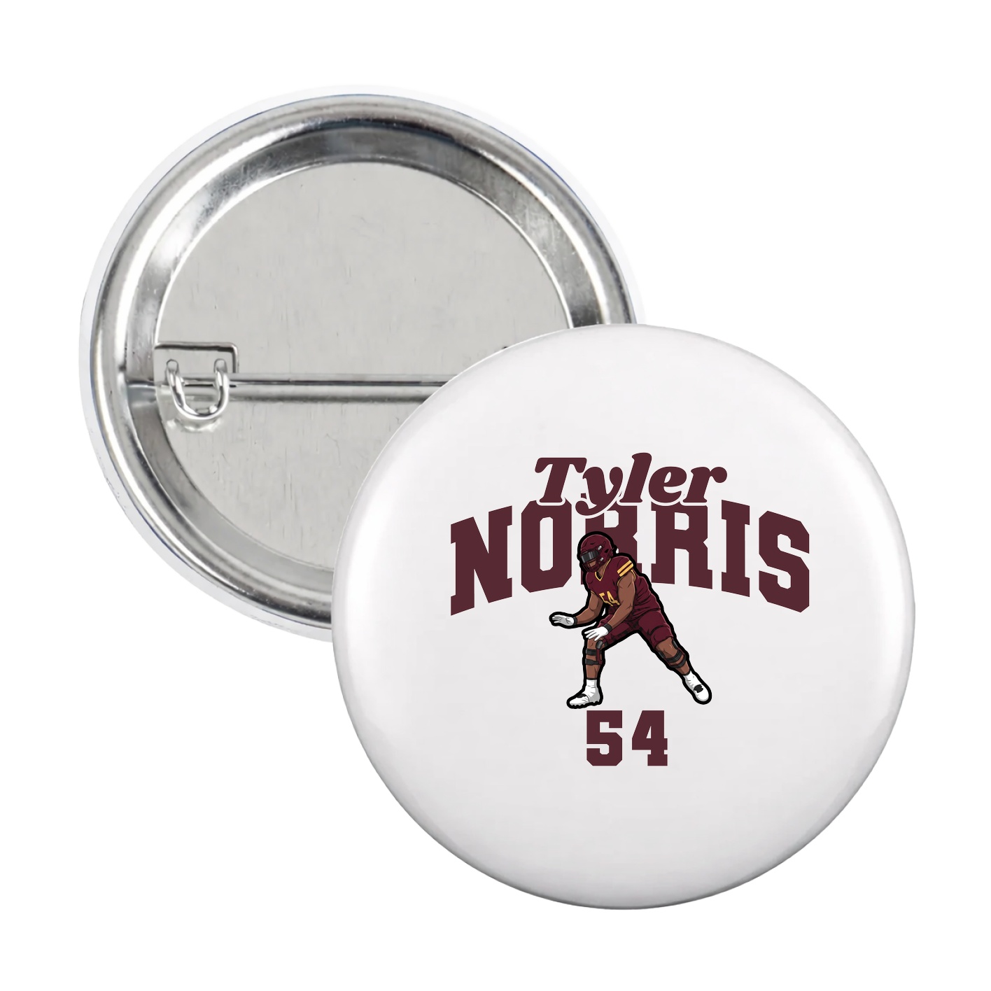 Game Day Button — Signature Arch in White