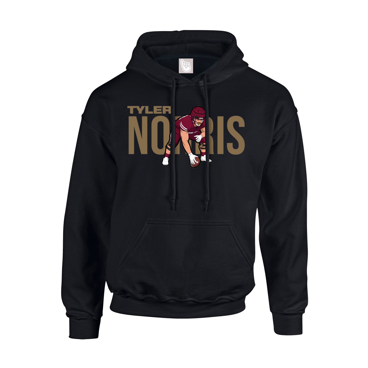 Hoodie — Player Name in Black