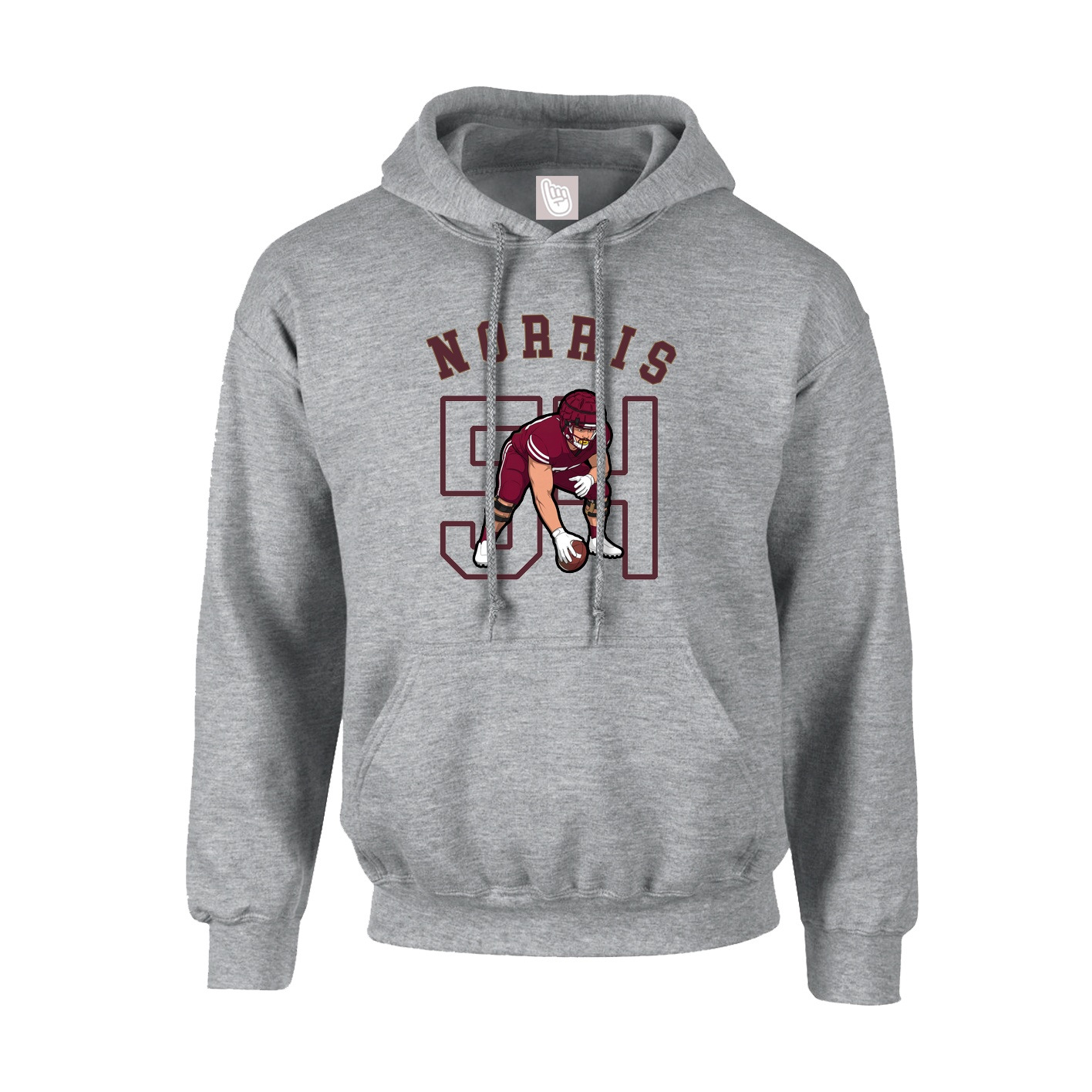 Youth Hoodie — Shirsey Arch in Grey
