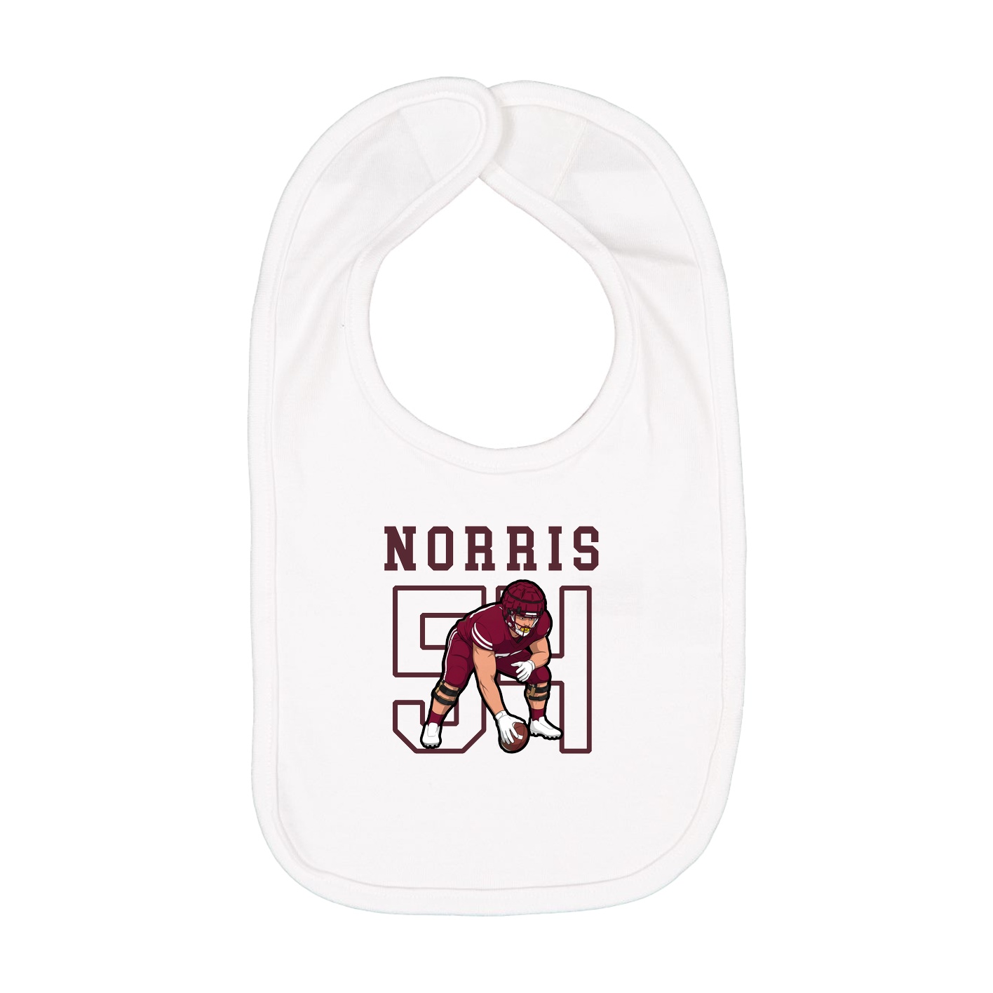 Infant Bib — Shirsey in White