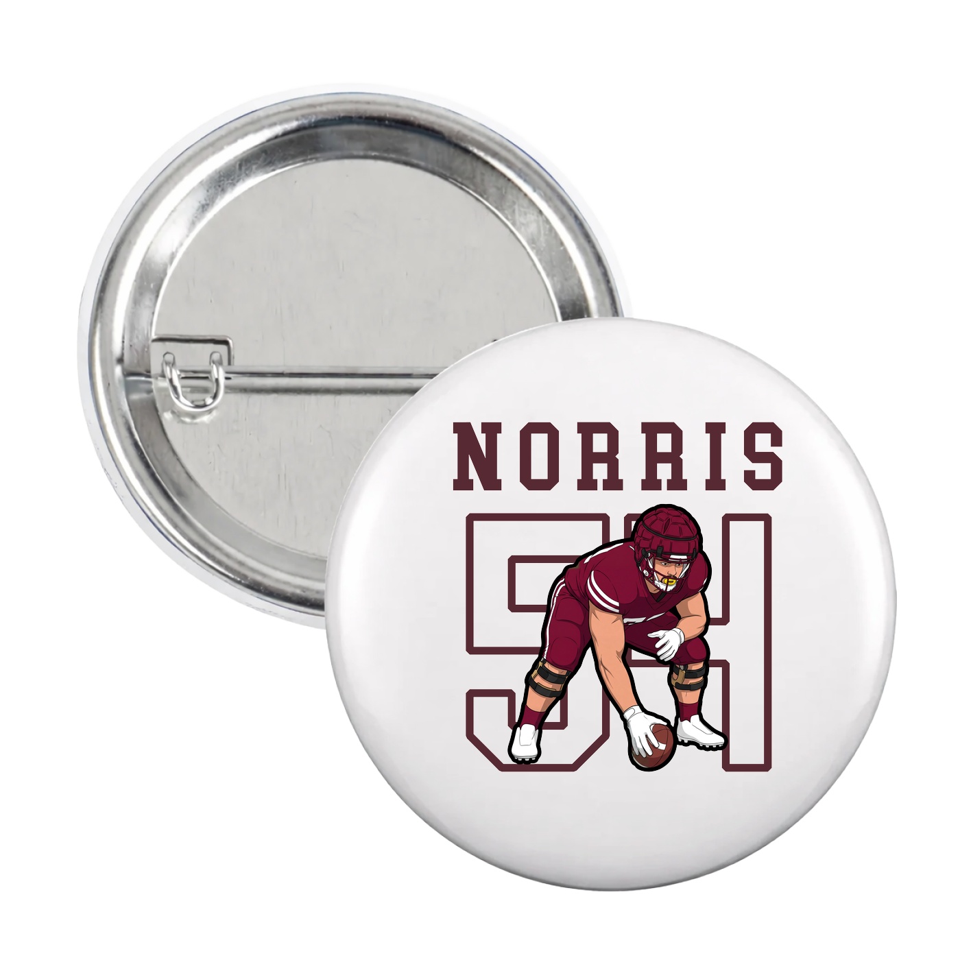 Game Day Button — Shirsey in White