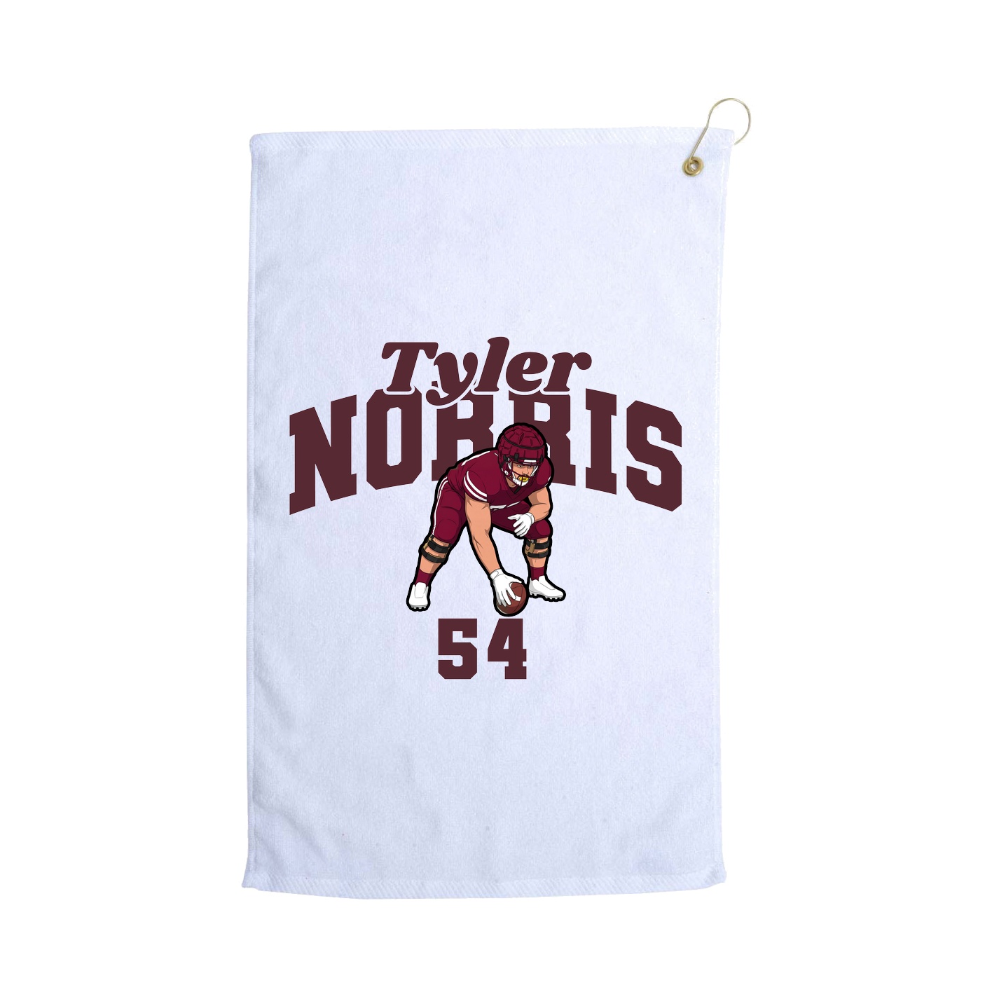Golf Towel — Signature Arch in White