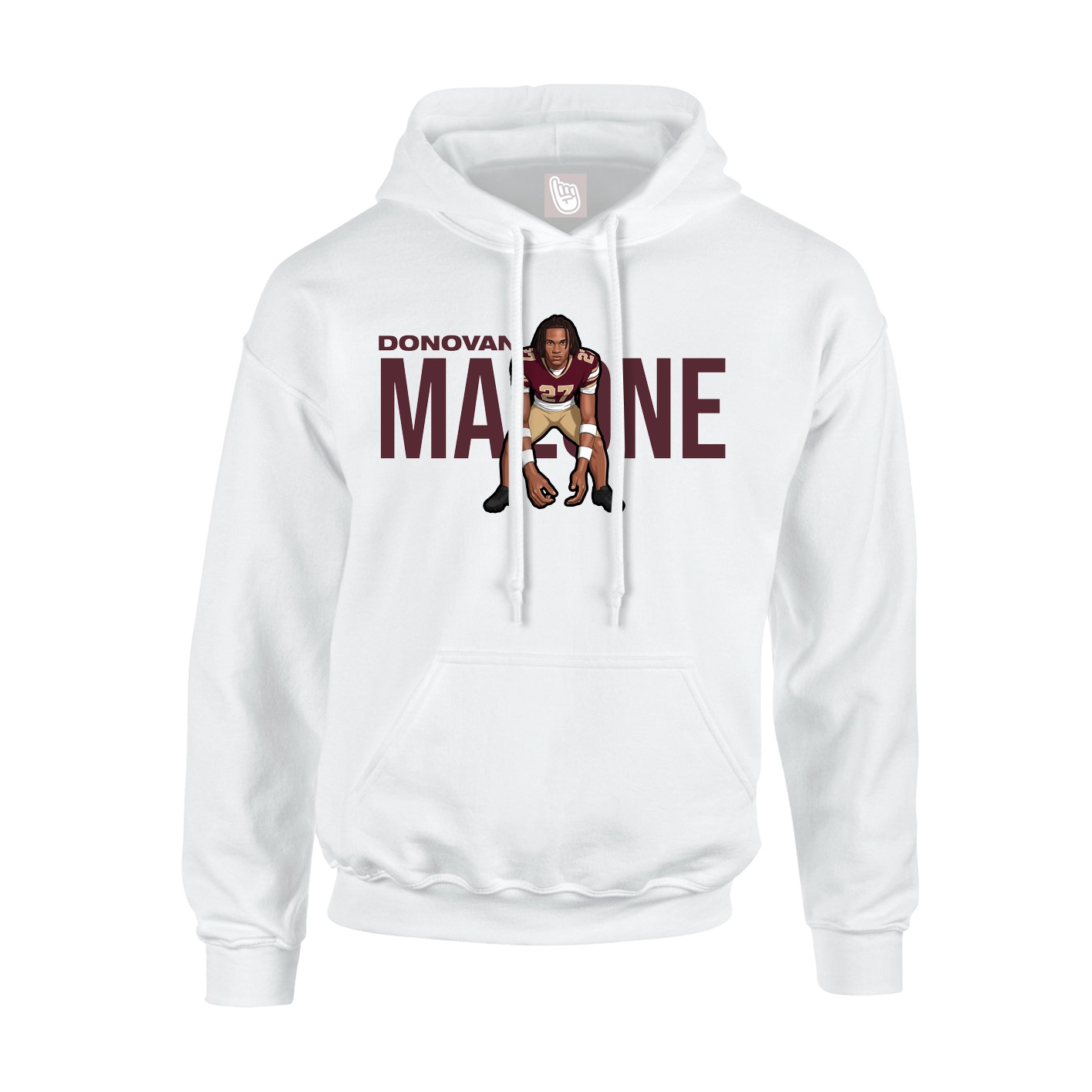 Hoodie — Player Name in White