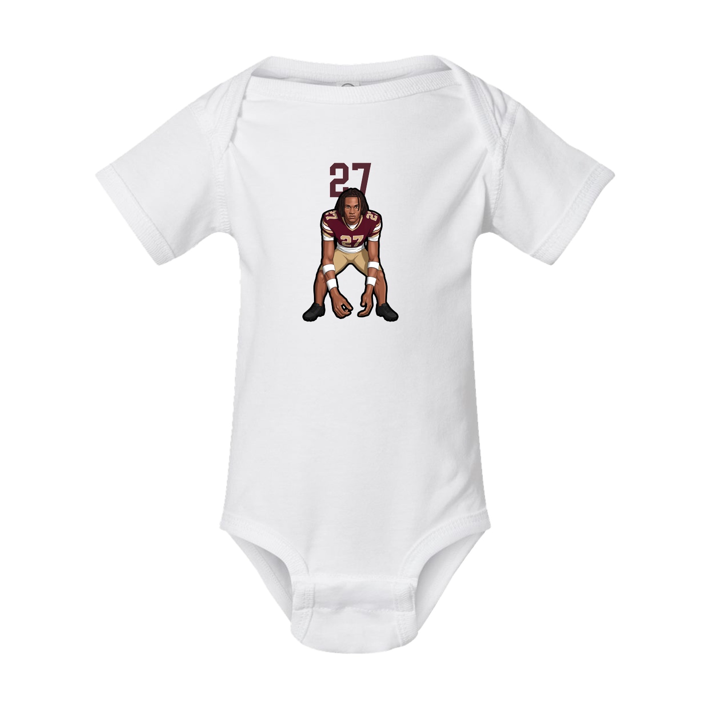 Baby Onesie — Number Top in White