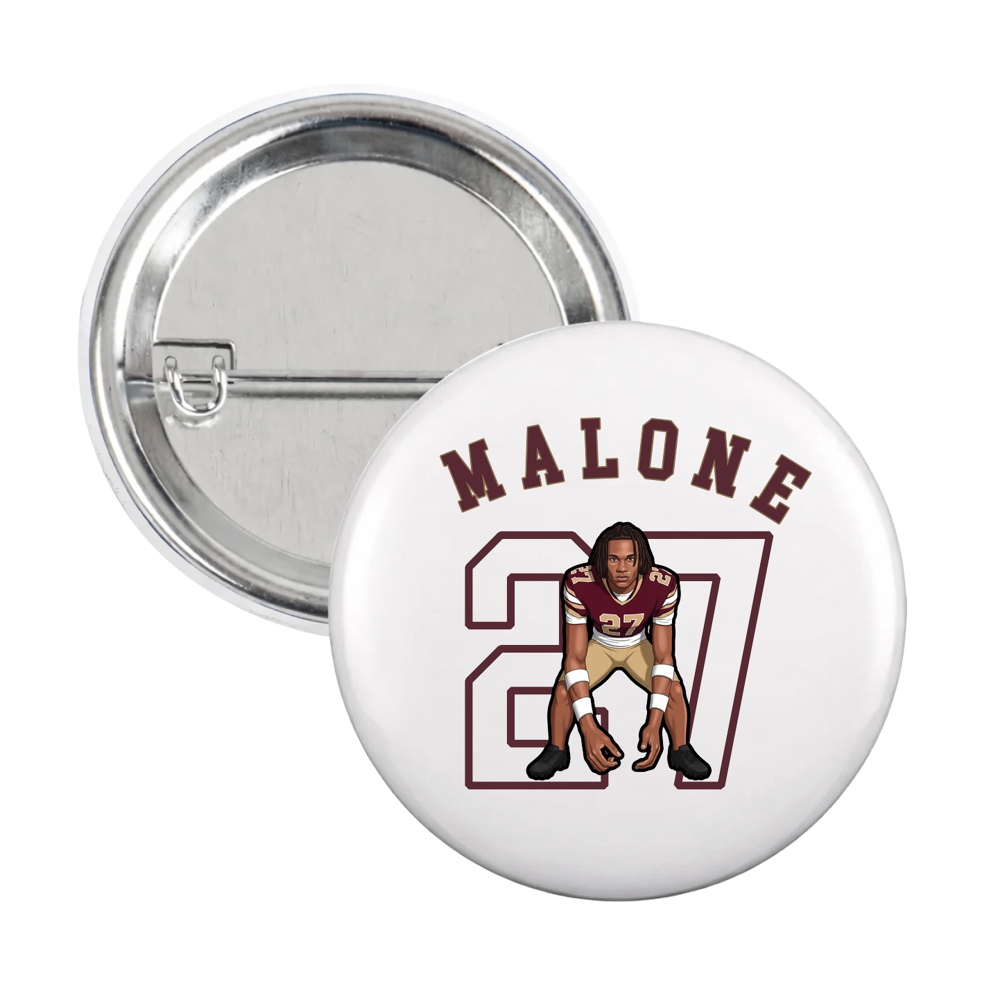 Game Day Button — Shirsey Arch in White
