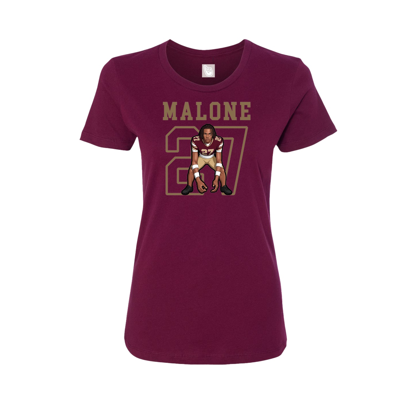 Fitted Women's Tee — Shirsey in Maroon