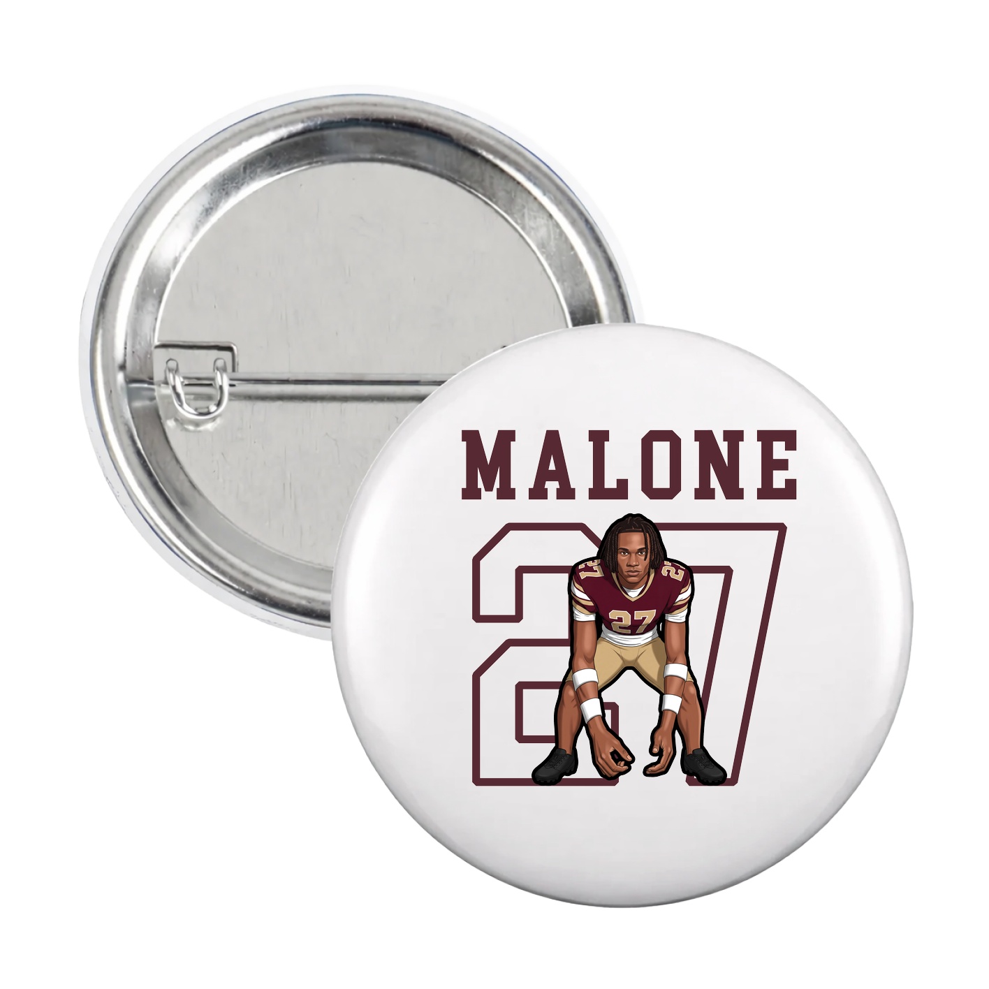 Game Day Button — Shirsey in White