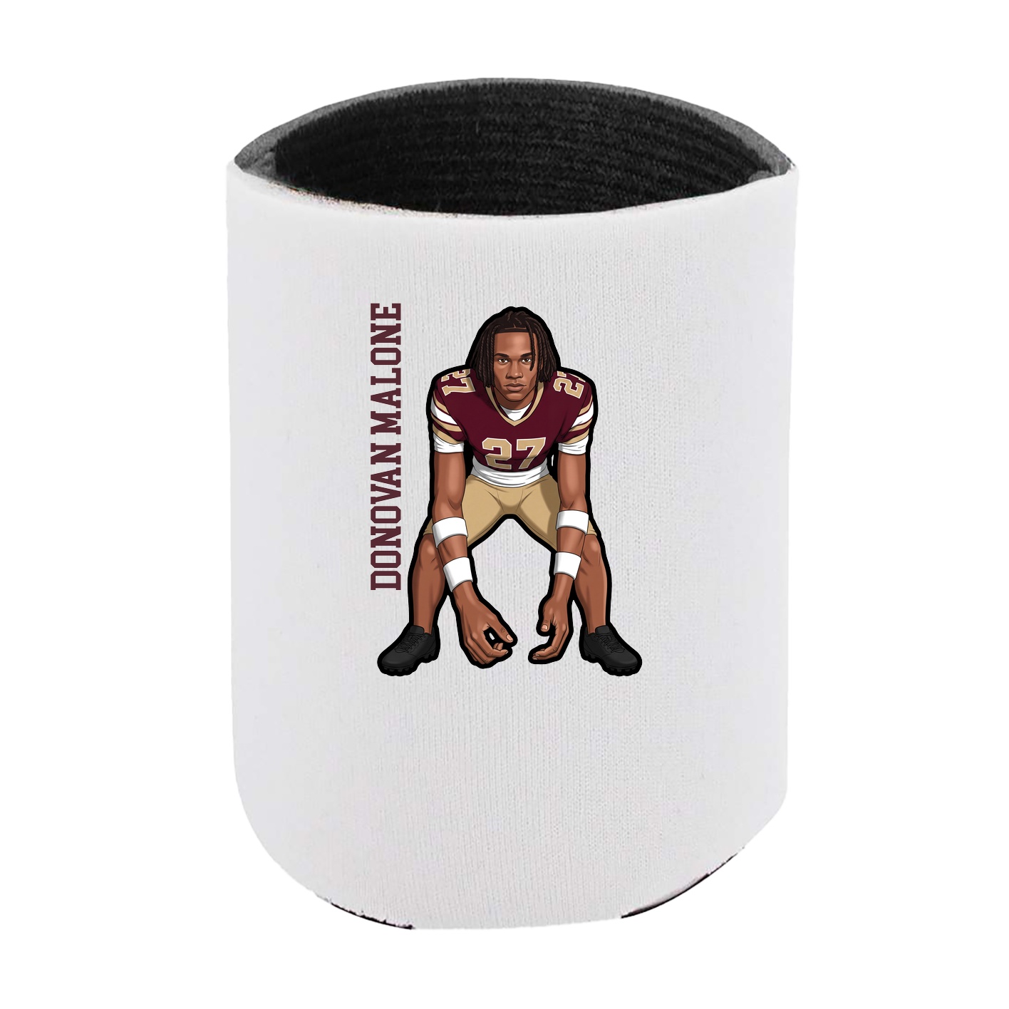 Can Holder — Name Vertical in White