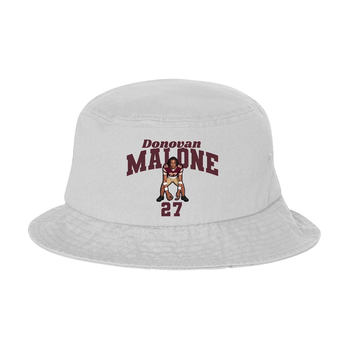 Bucket Cap — Signature Arch in White