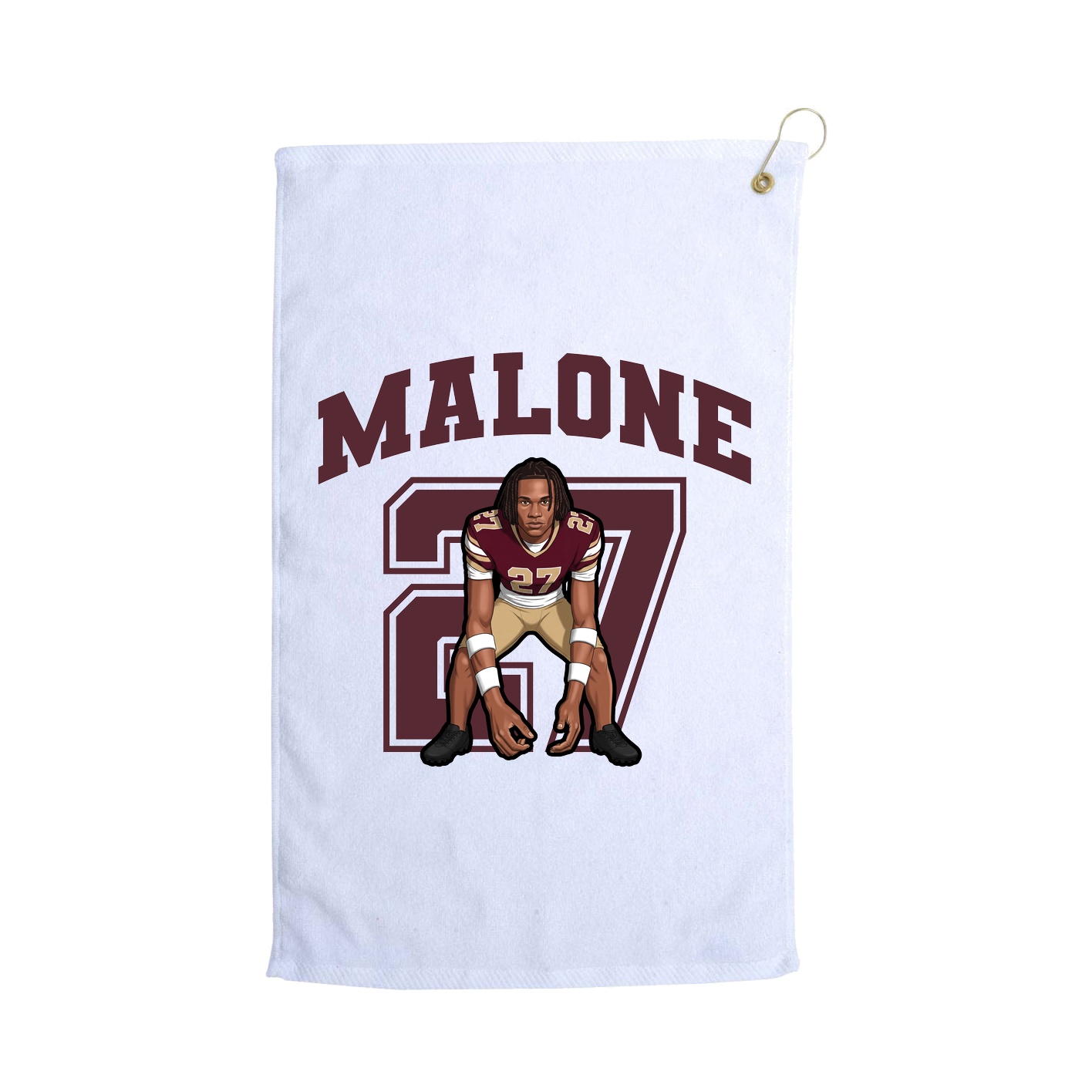 Golf Towel — Number in White